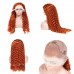 Orange Ginger Color 13x4 Lace Front Wig