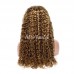 Honey Blonde Highlight #4/27 Lace Front Wig Water Wave