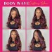 Purple Highlights Body Wave 13x4 Transparent Lace Front Wig 180% Density