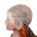 4/350 Ginger Highlight 13x4 Transparent Lace Front Wig Ombre Ginger Human Hair Wig
