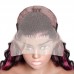 Purple Highlights Body Wave 13x4 Transparent Lace Front Wig 180% Density