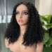 5x5 Glueless Double Drawn Pissy Curl Transparent Lace Closure Wig