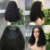 5x5 Glueless Double Drawn Pissy Curl Transparent Lace Closure Wig
