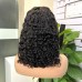 5x5 Glueless Wear And Go Pre Cut Lace Water Wave Double Drawn Transparent Lace Closure Wig
