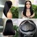 5x5 Glueless HD Lace Double Drawn Bone Straight Closure Bob Wig