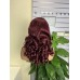 #1b/99j Double Drawn Bouncy Curl 13x4 Transparent Lace Full Frontal 300% Density Wig