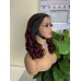 #1b/99j Double Drawn Bouncy Curl 13x4 Transparent Lace Full Frontal 300% Density Wig