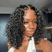 300% Density Double Drawn Pissy Curly 13x4 Transparent Lace Full Frontal Wig