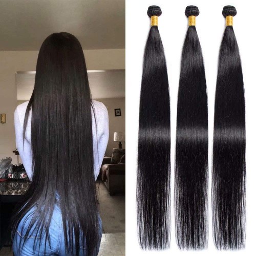 Raw Virgin 30-40 Inches Straight Hair Bundles | Human Hair Wig | Lace Front