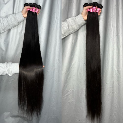 Raw Virgin 30-40 Inches Straight Hair Bundles | Human Hair Wig | Lace Front