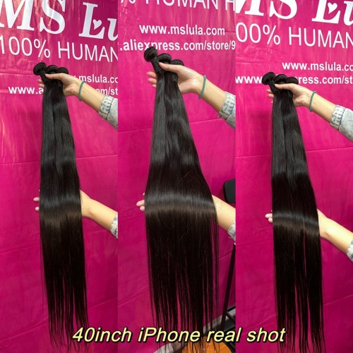 Raw Virgin 30-40 Inches Straight Hair Bundles | Human Hair Wig | Lace Front