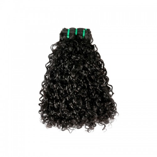 Curly (Pissy A) Virgin Human Hair Double Drawn Bundles | Human Hair Wig | Lace Front