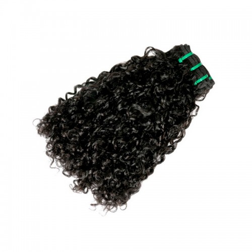 Curly (Pissy A) Virgin Human Hair Double Drawn Bundles | Human Hair Wig | Lace Front