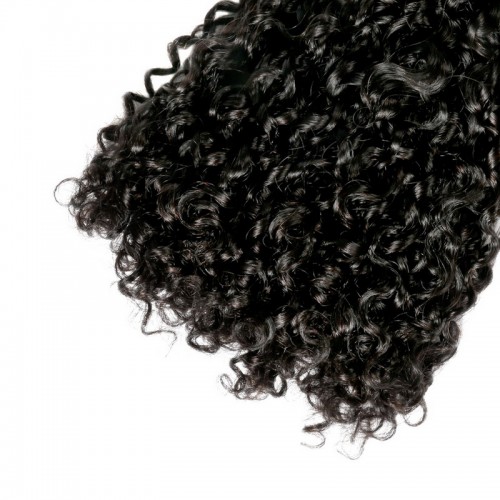 Curly (Pissy A) Virgin Human Hair Double Drawn Bundles | Human Hair Wig | Lace Front