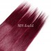 #99J Burgundy Color Natural Straight Virgin Human Hair Bundles