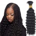Deep Wave Human Hair Bulk for Braiding 100% Virgin Remy Hair Bulk Extension