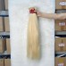 Wholesale #613 Raw Hair Bulk Blonde Straight Human Hair Bulk Extension for Braiding 1kg