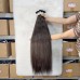 Wholesale #2 Raw Hair Bulk Brown Straight Human Hair Bulk Extension for Braiding 1kg