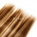#4/27 Honey Blonde Highlight Natural Straight Virgin Human Hair Bundles