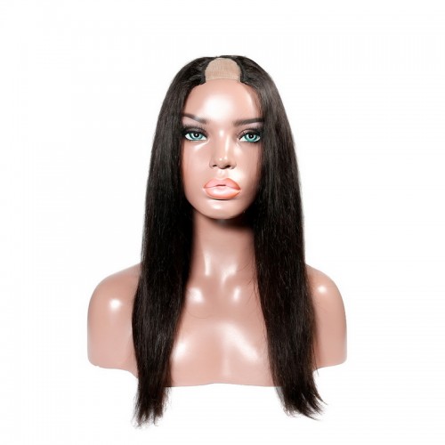 Virgin Human Hair Straight U Part Wigs | Human Hair Wig | Lace Front