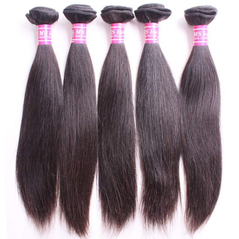 Virgin Hair Bundles Natural Straight 5pcs