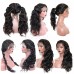 Human Hair Body Wave Transparent Full Lace Wigs