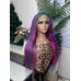 Customized Colored Straight Virgin Human Hair Transparent Lace Full Lace Wigs