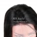 Virgin Human Hair Straight Transparent Full Lace Wigs