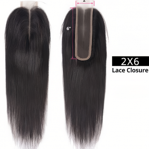 Virgin Human Hair Double Drawn 2x6 Transparent Lace  Closure | Human Hair Wig | Lace Front