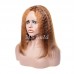 #4/27 Highlight Color Kinky Straight T Part BOB Wig