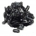 10PCS U Shape Iron Snap Clips For Feather Hair Extensions Wigs Weft Black
