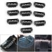 10PCS U Shape Iron Snap Clips For Feather Hair Extensions Wigs Weft Black