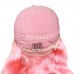 Pink Color 13x4 Transparent Lace Front Wigs Body Wave