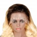 Mslula 1b/613 Color Ombre Root 13x4 Transparent Lace Front Wigs Body Wave