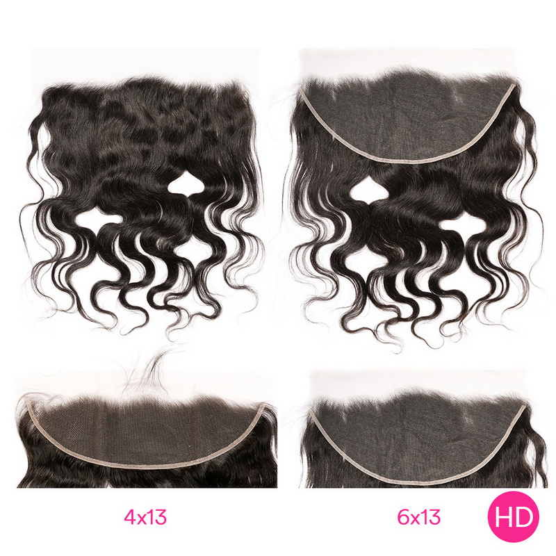 Virgin Human Hair Body Wave 13x4 13x6 HD Lace Frontal