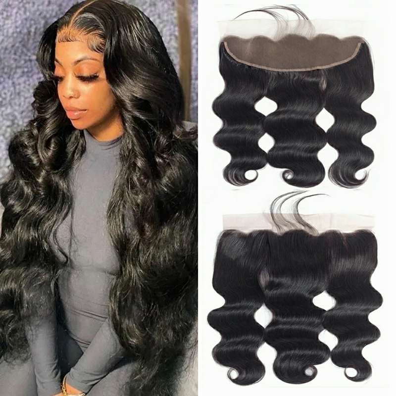 Body Wave 13x4 Medium Brown Lace Frontal Human Hair