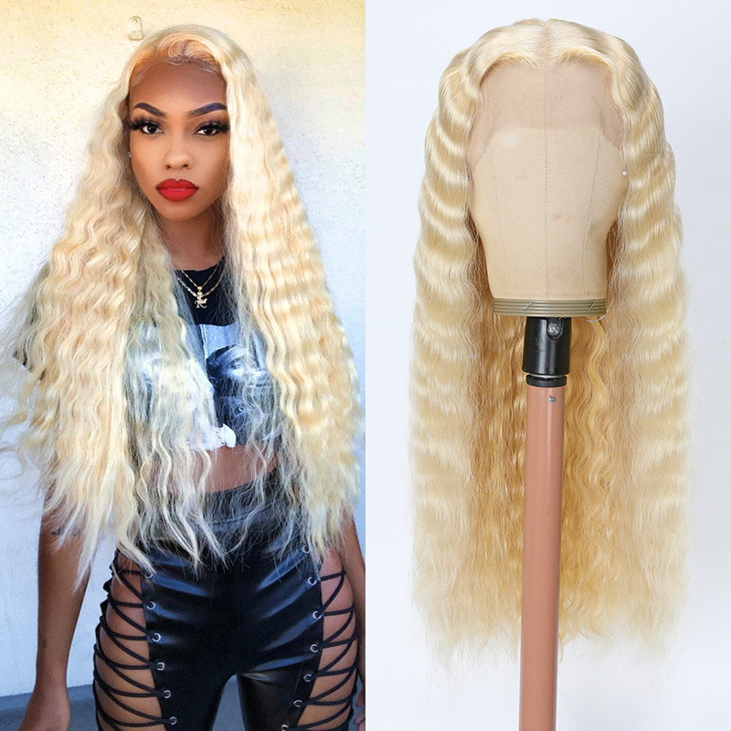 #613 Human Hair 13x4 Lace Front Wigs Deep Wave