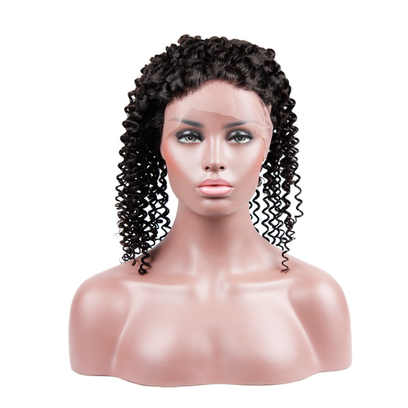 Virgin Hair Kinky Curly 360 Lace Frontal Closure 13.5x4x2 With Adjustable Strap