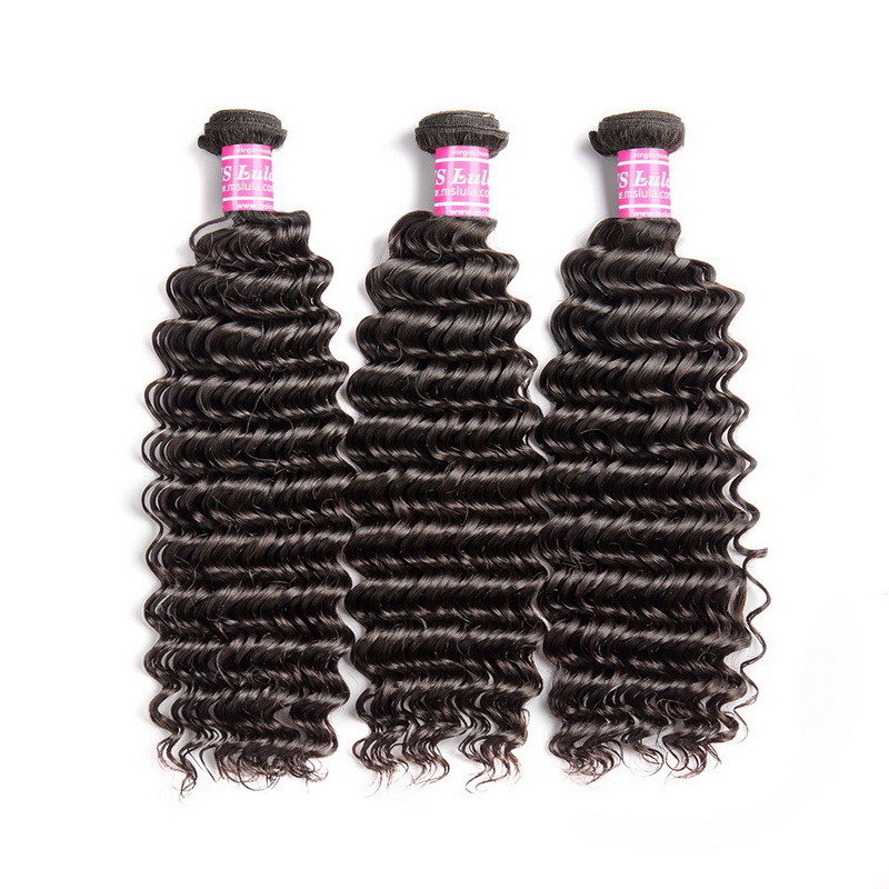 Virgin Deep Wave Curly Hair Weave