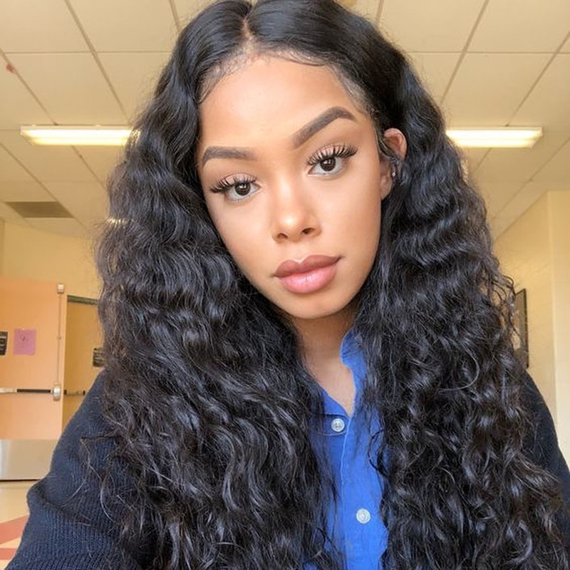 Virgin Human Hair 13x4 Water Wave Lace Front Wigs