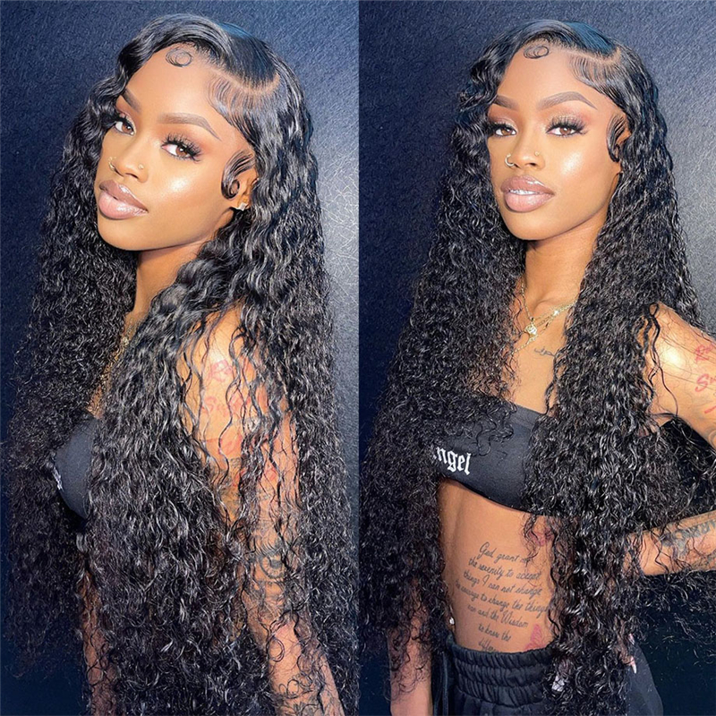 HD Lace 13x4 Deep Wave Human Hair Lace Front Wigs（Full Frontal）