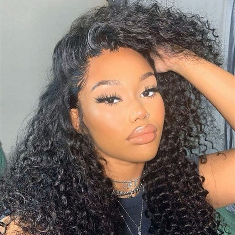 360 Pre-plucked 180 Density Lace Front Wig With Baby Hair All Around Deep Wave