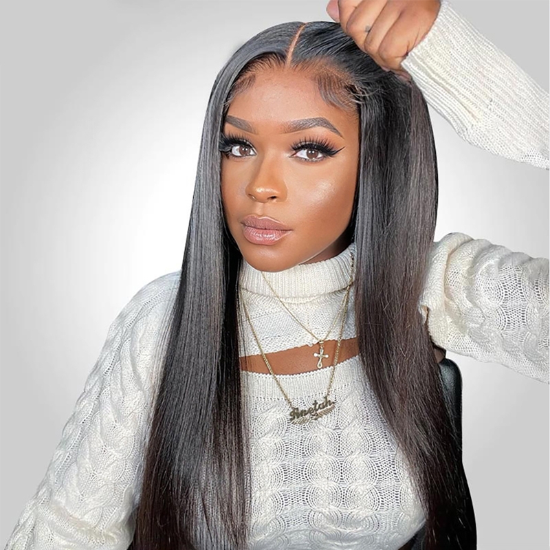 Straight 4x4 5x5 6x6 7x7 HD Closure Wig