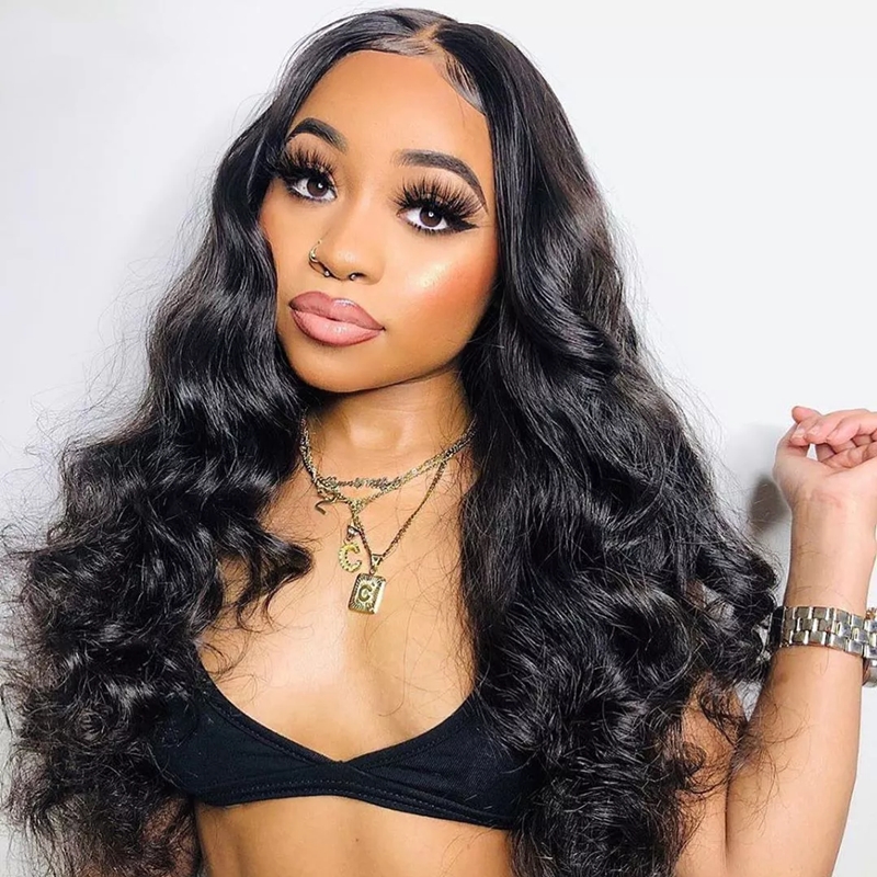 360 Lace Wig With 250 Density Bouncy Curl