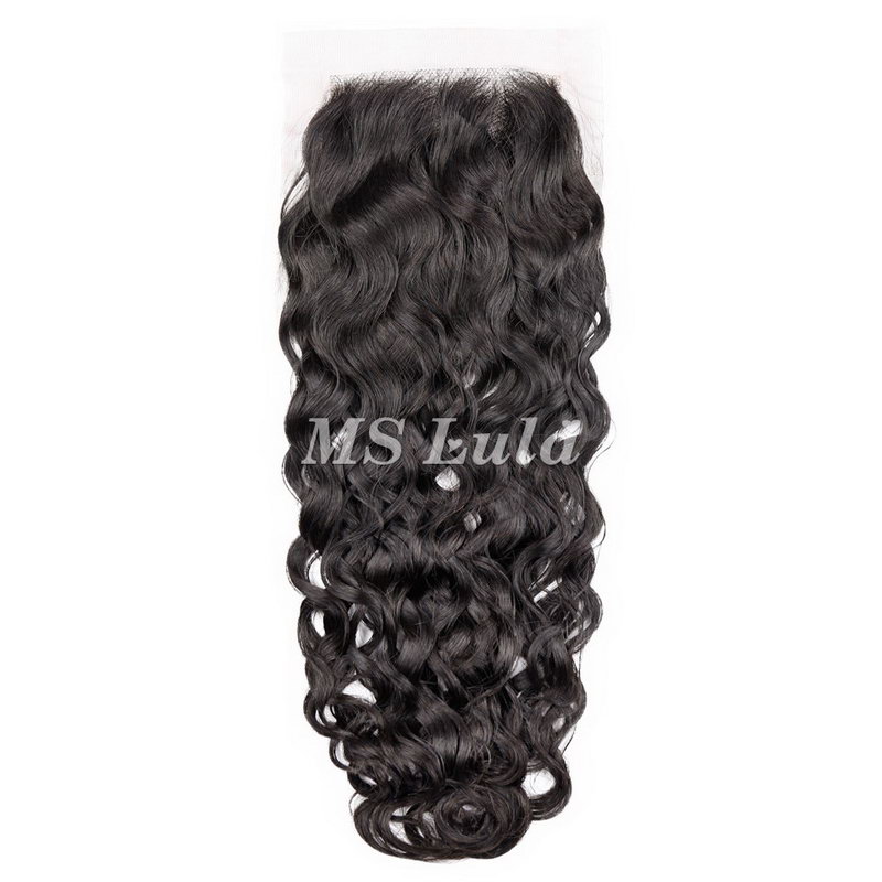 12A Water Wave 4X4 Medium Brown Lace Closure