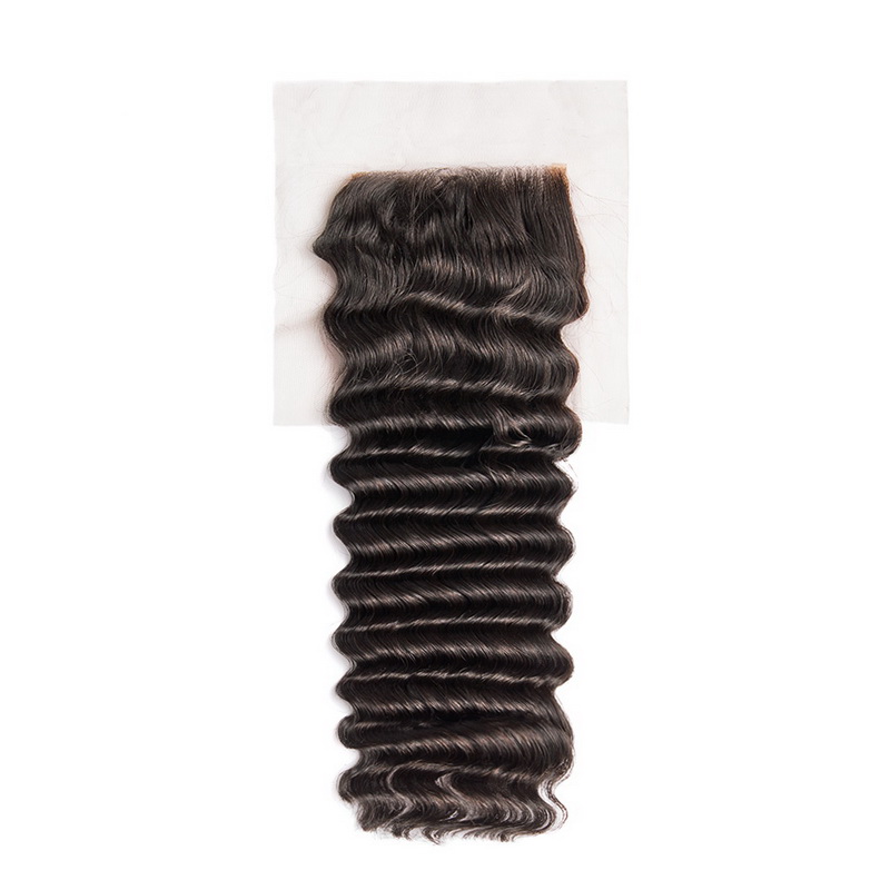 12A Deep Wave 4X4 Medium Brown Lace Closure