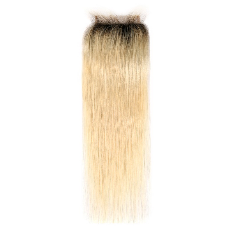 4x4 5x5 1b/613# Virgin Hair Natural Straight Lace Closure