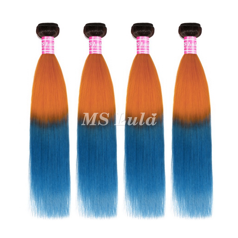 Cheap Bundle High Quality Bundle Orange Ombre Lake Blue