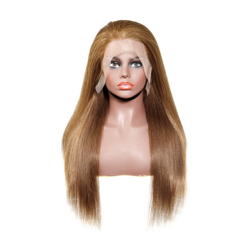 #4/#6 Straight Transparent Lace 13x4 Full Frontal Human Hair Wig