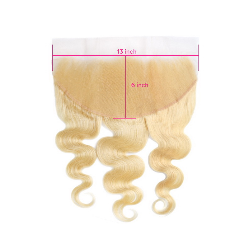13X6 613 Virgin Hair Body Wave Lace Frontal